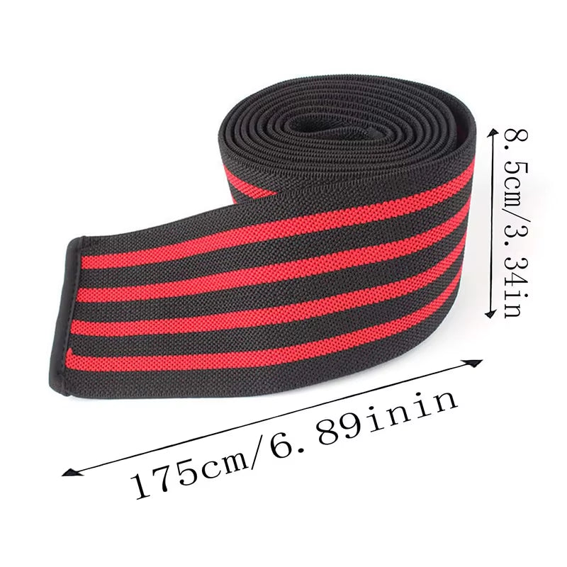 1Pc Leg Knee Compression Wraps Gym Weight Lifting Squat Training Knee Protection Bandage Elastic Anti-Slip Sports Knee Brace