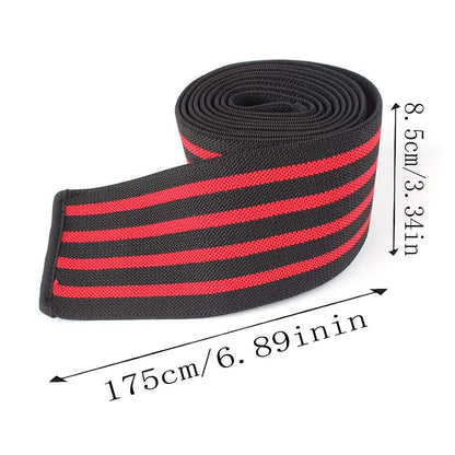 1Pc Leg Knee Compression Wraps Gym Weight Lifting Squat Training Knee Protection Bandage Elastic Anti-Slip Sports Knee Brace