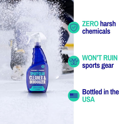 Sports Cleaner and Deodorizer - for Boxing Gloves, Sports Pads, Helmets, Gym Bags, Gym Equipment and More - Naturally Powered by Plants, 16 Fl Oz (1-Pack)