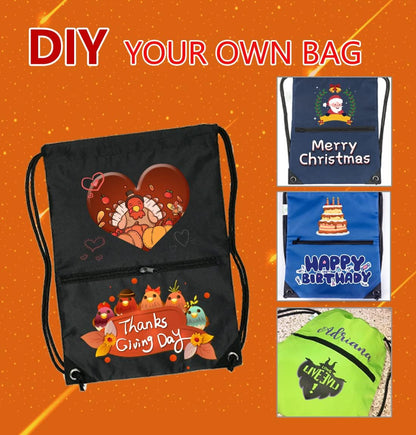 Drawstring Backpack Bag Sport Gym Sackpack