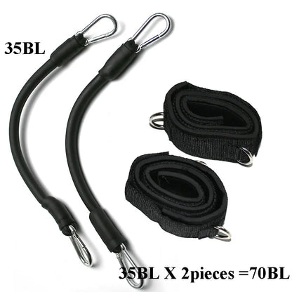 Resistance Tubes with Ankle Straps, Whole Set, Leg Training, Workout for Run, Kick Boxing, Punch, Taekwondo, All Sports